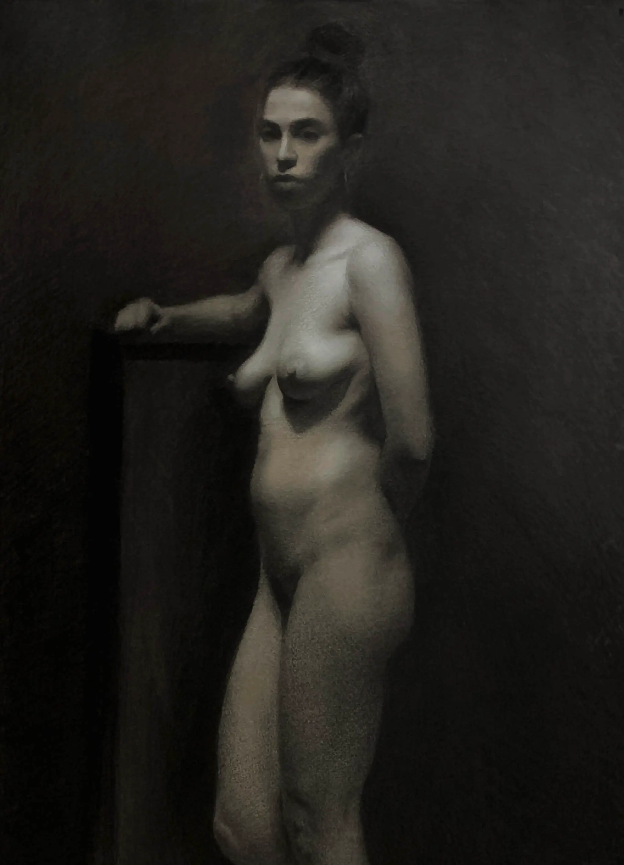 Charcoal drawing